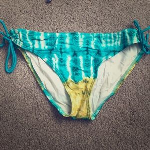 Tie dye bikini bottoms